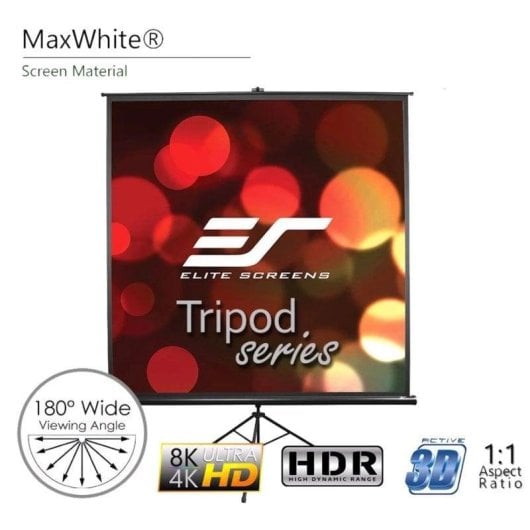 Schermo di Proiezione Elite Screens Tripod 99'' 1:1 Manuale Portatile 4K HDR