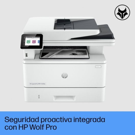 HP LaserJet Pro Stampante multifunzione 4102fdw, Bianco e nero, Stampante per Piccole e medie imprese, Stampa, copia, scansione, fax, wireless; idonea a Instant Ink; stampa da smartphone o tablet; Alimentatore automatico di documenti