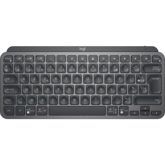 Teclado Logitech MX Keys Mini inalámbrico compacto con Bluetooth y retroiluminación LED