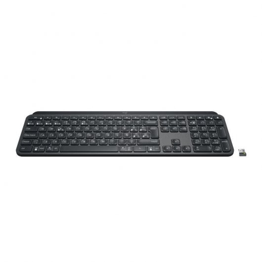 Logitech MX Keys For Business Kabellose Tastatur mit Hintergrundbeleuchtung, Graphit-Layout DE