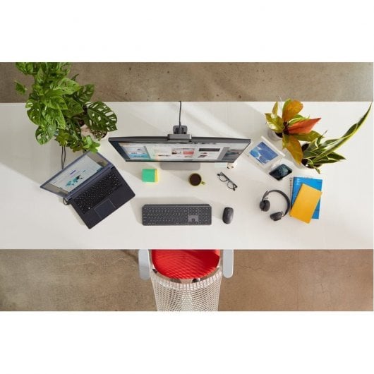 Logitech MX Keys For Business Kabellose Tastatur mit Hintergrundbeleuchtung, Graphit-Layout DE