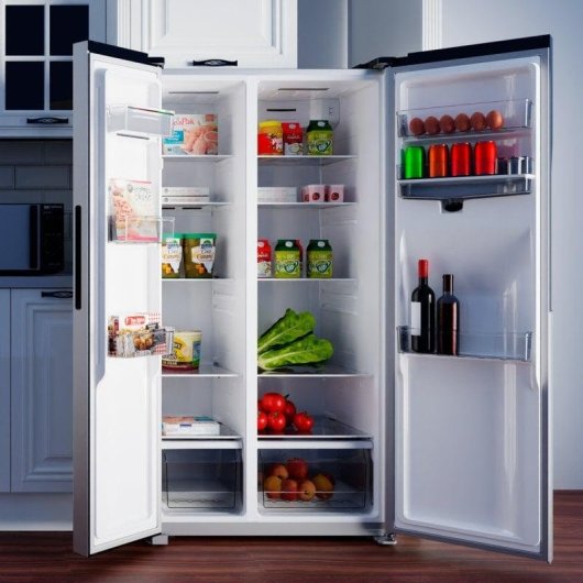 Origial COOL AND FREEZE SBS Frigorífico Americano con Dispensador No Frost E Acero Inoxidable