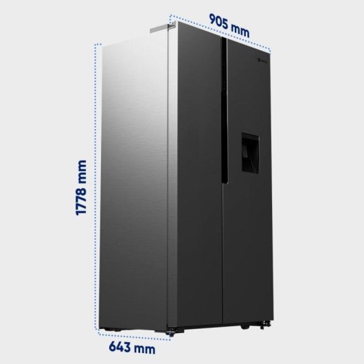 Origial COOL AND FREEZE SBS Frigorífico Americano con Dispensador No Frost E Acero Inoxidable