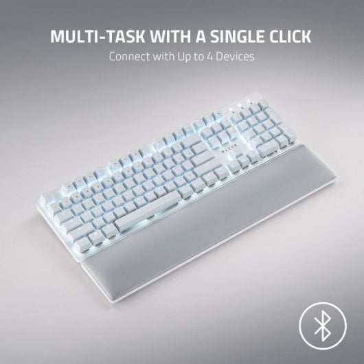 Razer Pro Type Ultra Teclado Mecánico Inalámbrico Retroiluminado Blanco Switch Yellow