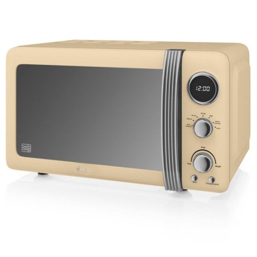 Swan Retro SM22030CNEU Microondas 20L 800W Crema