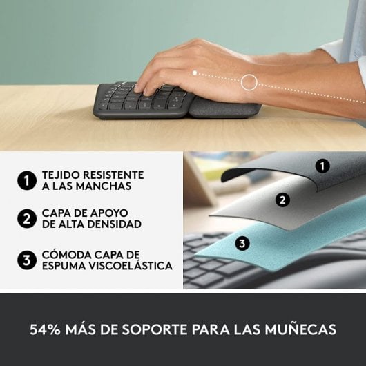 Logitech Ergo K860 For Business Kabellose Bluetooth-Tastatur Schwarz