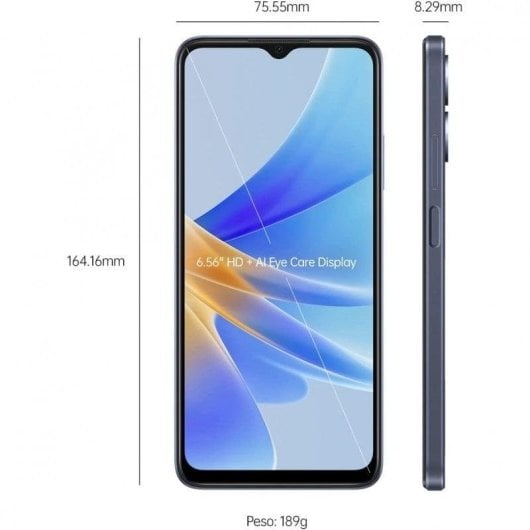 OPPO A17 4G 4GB 64GB 6.56" Preto