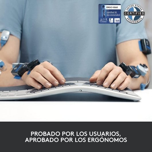Logitech Ergo K860 For Business Teclado Inalámbrico Bluetooth Negro Layout FR