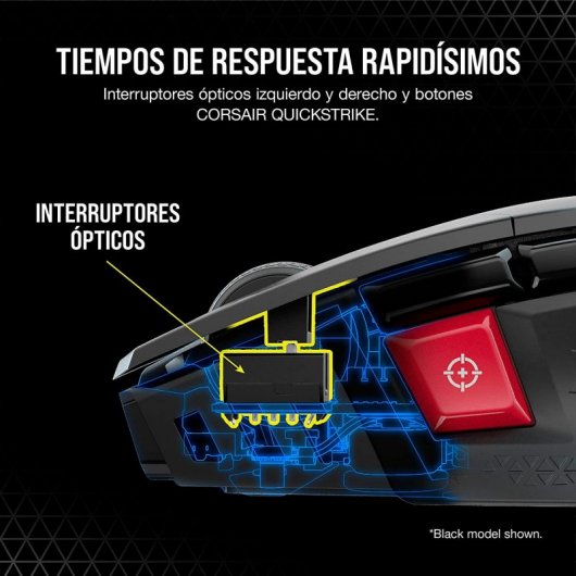 Corsair CH-9319511-EU2 souris Droitier RF sans fil Optique 26000 DPI
