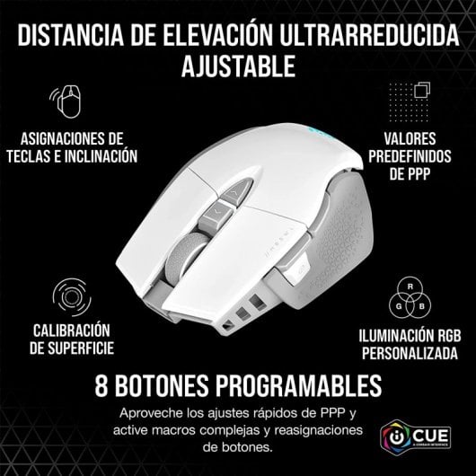 Corsair CH-9319511-EU2 souris Droitier RF sans fil Optique 26000 DPI