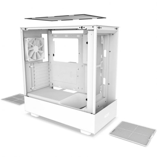 NZXT H5 Flow Cristal Templado USB-C/3.1 Blanca