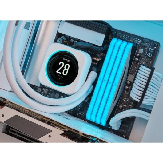 Corsair iCUE ELITE Kit de mise à niveau du refroidisseur d'écran LCD du processeur Blanc