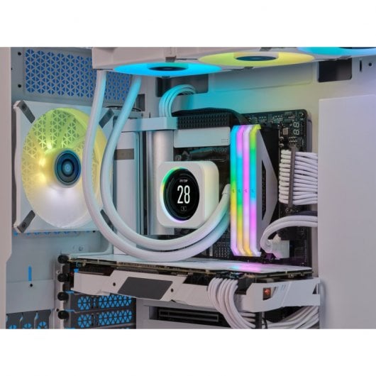 Kit di aggiornamento del dispositivo di raffreddamento per display LCD CPU Corsair iCUE ELITE bianco