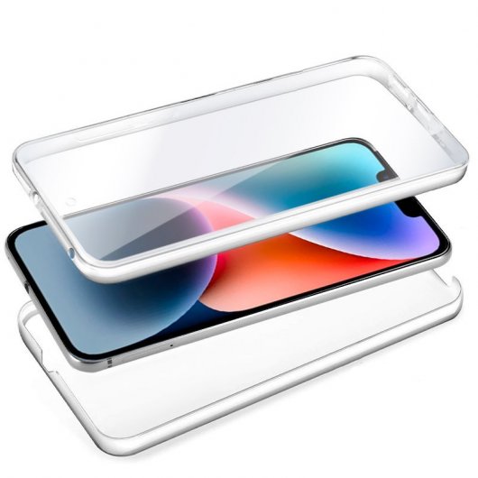 Estojo de silicone 3D legal e transparente para iPhone 14 Plus
