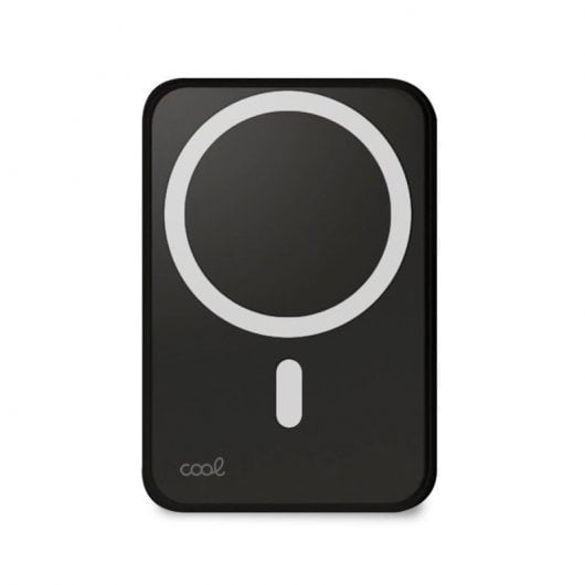 Cool Powerbank Universal Magnética Carga Inalámbrica Qi 5000 mAh Negra