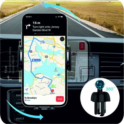 Cool Suporte Universal para Carro Preto Carbono