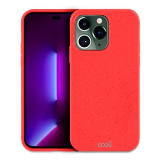 Cool Funda Eco Biodegradable Roja para iPhone 14 Pro
