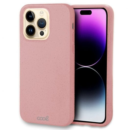 Coole, rosafarbene, biologisch abbaubare Öko-Hülle für das iPhone 14 Pro Max