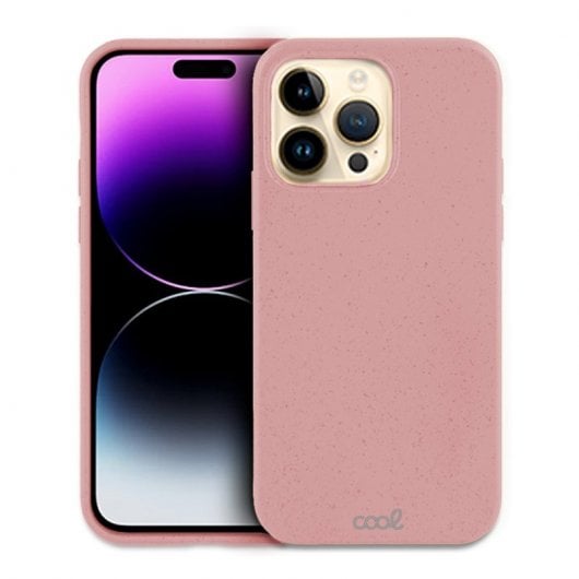 Coole, rosafarbene, biologisch abbaubare Öko-Hülle für das iPhone 14 Pro Max
