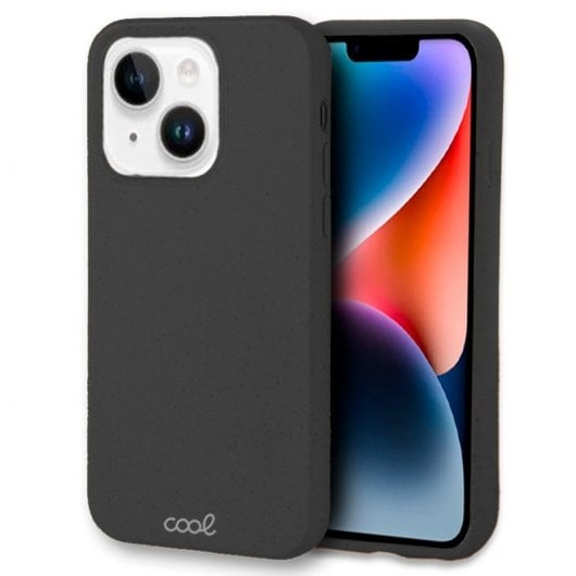 Coole schwarze, biologisch abbaubare Öko-Hülle für das iPhone 14 Plus