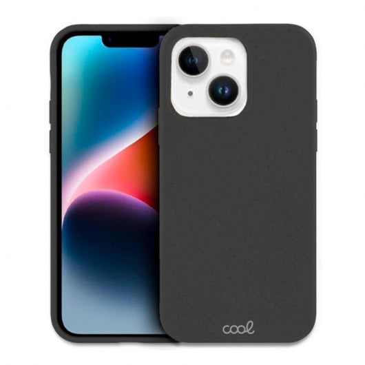 Coole schwarze, biologisch abbaubare Öko-Hülle für das iPhone 14 Plus