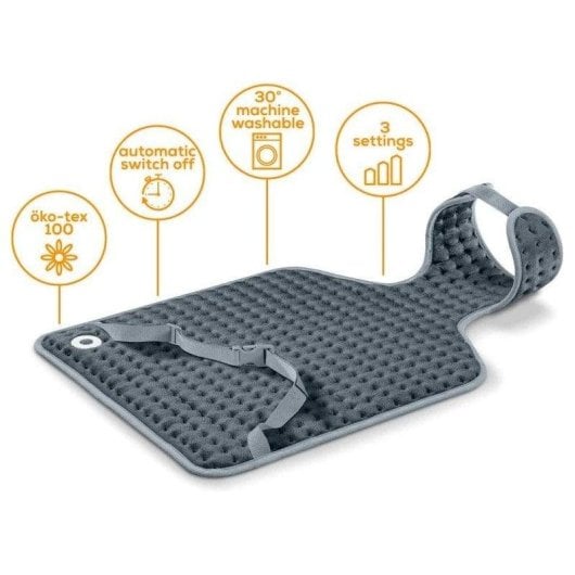 Beurer HK-53 Termoforo Elettrico Cervicale/Dorsale 100W 62x42cm