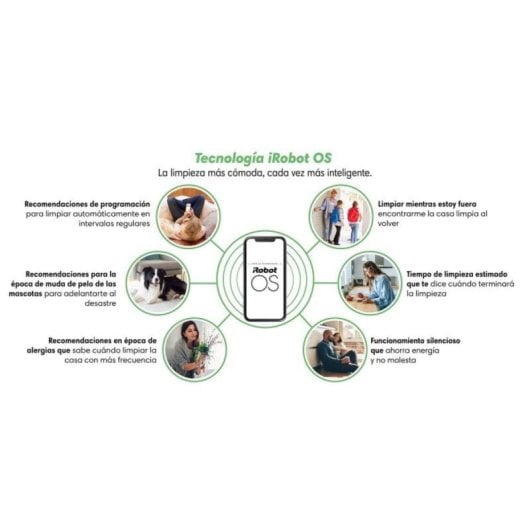 Aspirateurs Robots et Laveur iRobot Roomba Combo J7 Navigation vSLAM Aspiration Puissante Assistant vocal