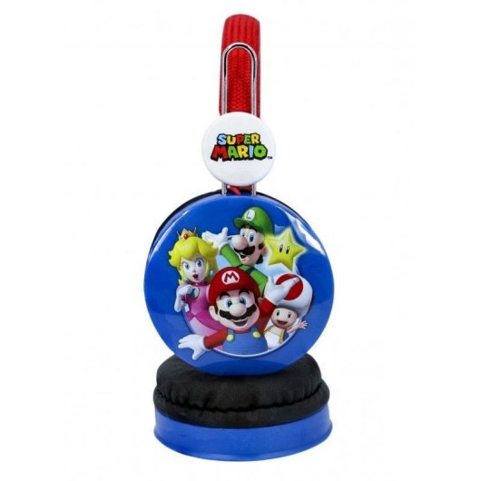 Auriculares Blade Super Mario com fio Jack 3,5 mm para crianças, volume limitado, conforto