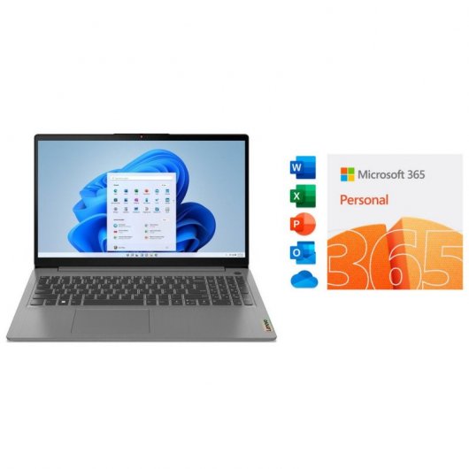 Lenovo IdeaPad 3 15IAU7 Intel Core i5-1235U/16GB/512GB SSD/15.6" + Microsoft 365 Personal 12 Meses Descarga Digital