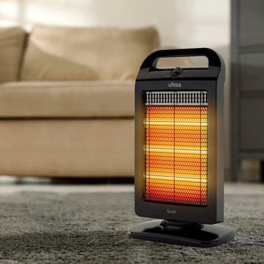 Ufesa Scuti Estufa Halógena Oscilante 1200W Reacondicionado