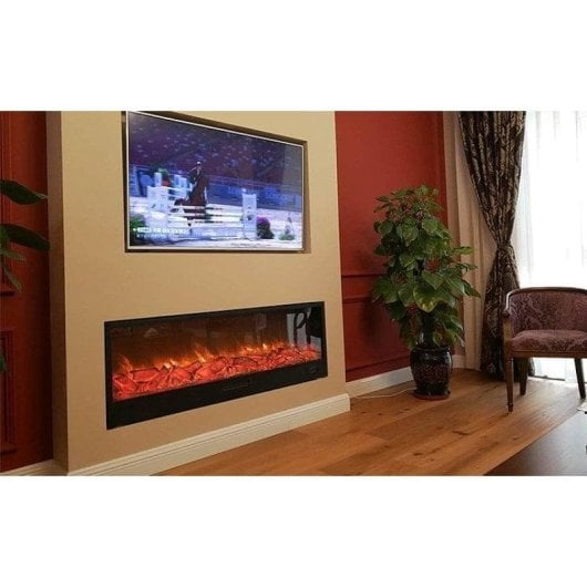 Cheminée Électrique Sined Vesuvio 1500W Murale et Télécommande