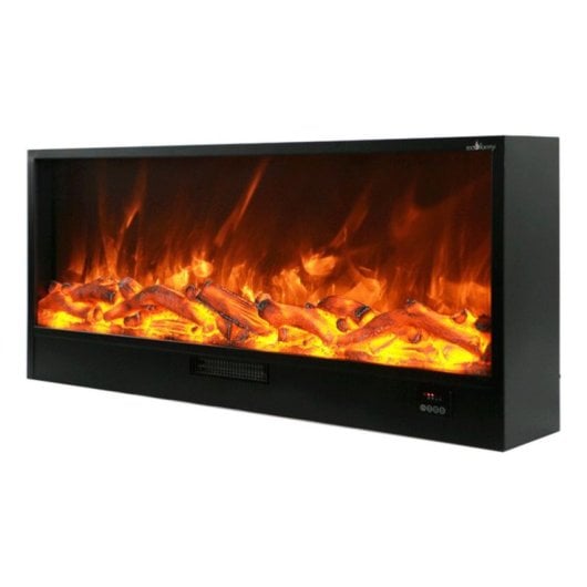 Cheminée Électrique Sined Caminetto Vulture 1500W Murale et Sol Télécommande