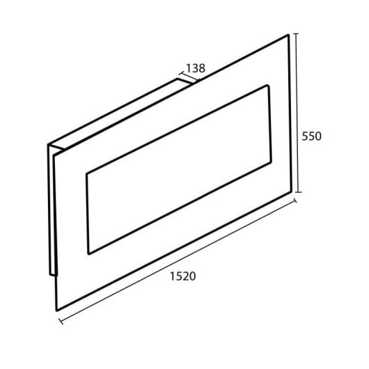 Cheminée Électrique Sined Caminetto Aprica 1500W Murale Télécommande Programmateur Hebdomadaire