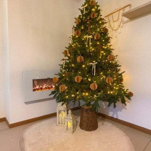 Cheminée Électrique Sined Caminetto Monte Bianco 1500W Murale Télécommande Programmateur