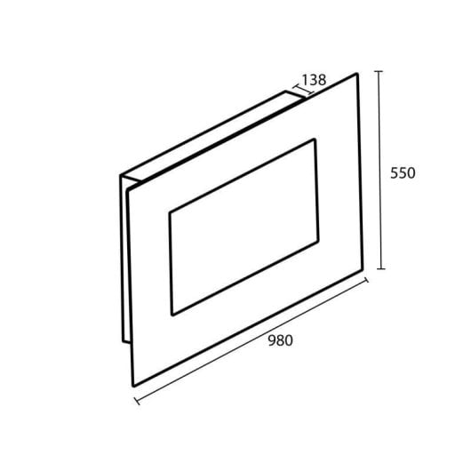 Cheminée Électrique Sined Caminetto Monte Bianco 1500W Murale Télécommande Programmateur