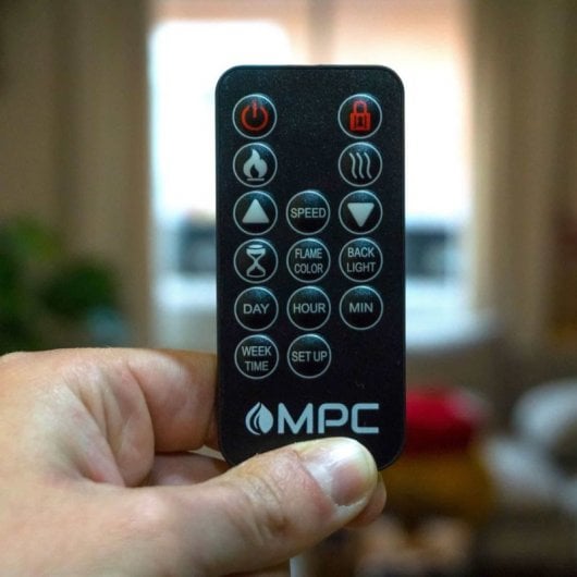 MPC Camino Caldera Elektrischer Standkamin 1500W Cremeweiß