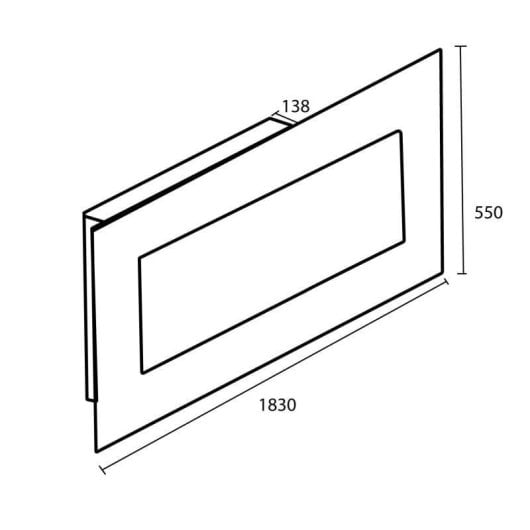 Cheminée Électrique Sined Caminetto Pordoi 1500W Murale Télécommande Programmateur