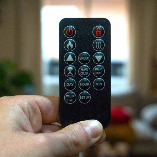 Cheminée Électrique Sined Caminetto Etna 300 1500W Murale et Sol Télécommande