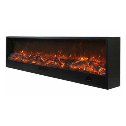 Cheminée Électrique Sined Caminetto Etna 300 1500W Murale et Sol Télécommande