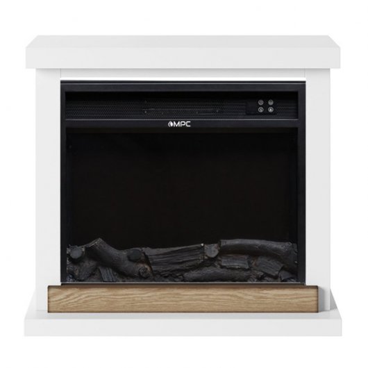 MPC Camino Sorano Chimenea Eléctrica de Suelo 1500W Blanca
