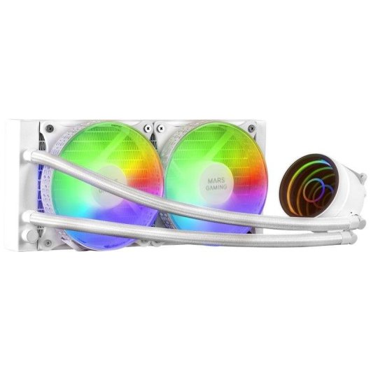 Flüssigkeitskühlung Mars Gaming ML-ONE240 240mm 2 Lüfter FRGB Weiß
