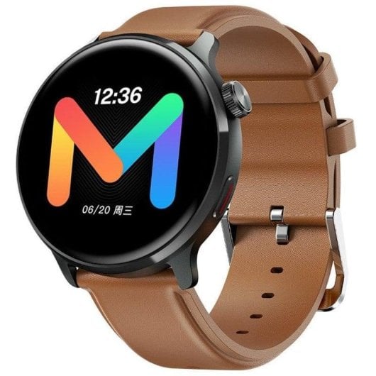 Mibro Watch Lite2 Bluetooth 44.7mm AMOLED Schwarz und Braun SpO2 Puls Schlaftracker 2ATM