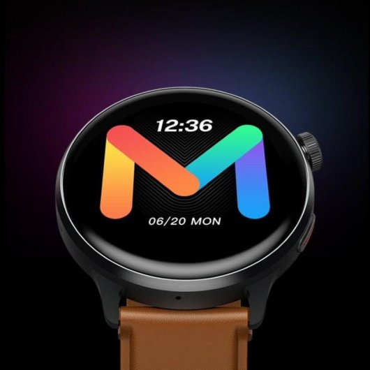Mibro Watch Lite2 Bluetooth 44.7mm AMOLED Schwarz und Braun SpO2 Puls Schlaftracker 2ATM