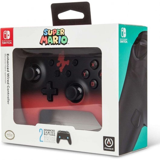 PowerA 1513568-01 accessoire de jeux vidéo Noir, Rouge USB Manette de jeu Analogique/Numérique Nintendo Switch