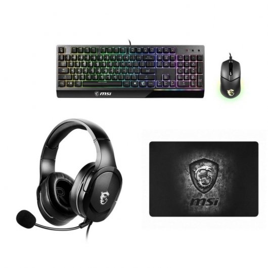 MSI Pack Gaming Ratón+Alfombrilla+Auriculares