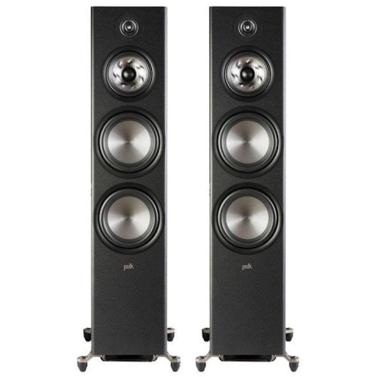 Enceintes Polk Reserve R700 sur pied 300W filaires noirs