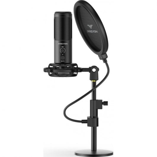 Preyon Buzzard Scream Microfone Cardioide USB Preto