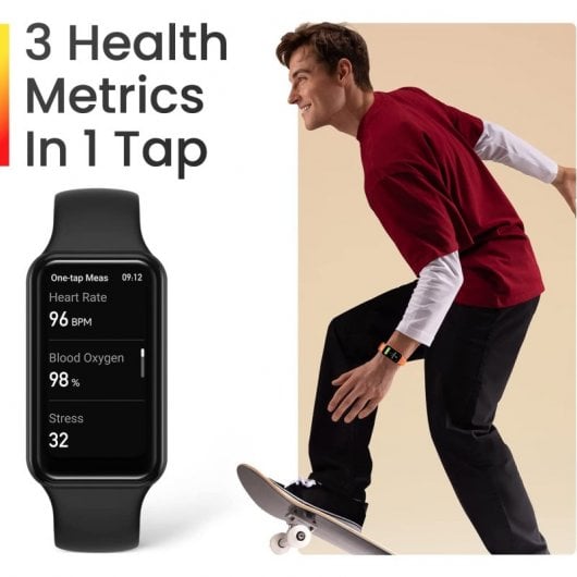 Amazfit Band 7 AMOLED Rastreador de atividade para pulso 3,73 cm (1.47") Preto