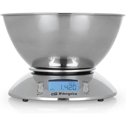 Orbegozo PC 2011 Báscula de Cocina con Bol Acero Inoxidable