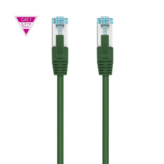 Cabo de rede Nanocable RJ45 SFTP AWG26 Cat.7 25cm Verde